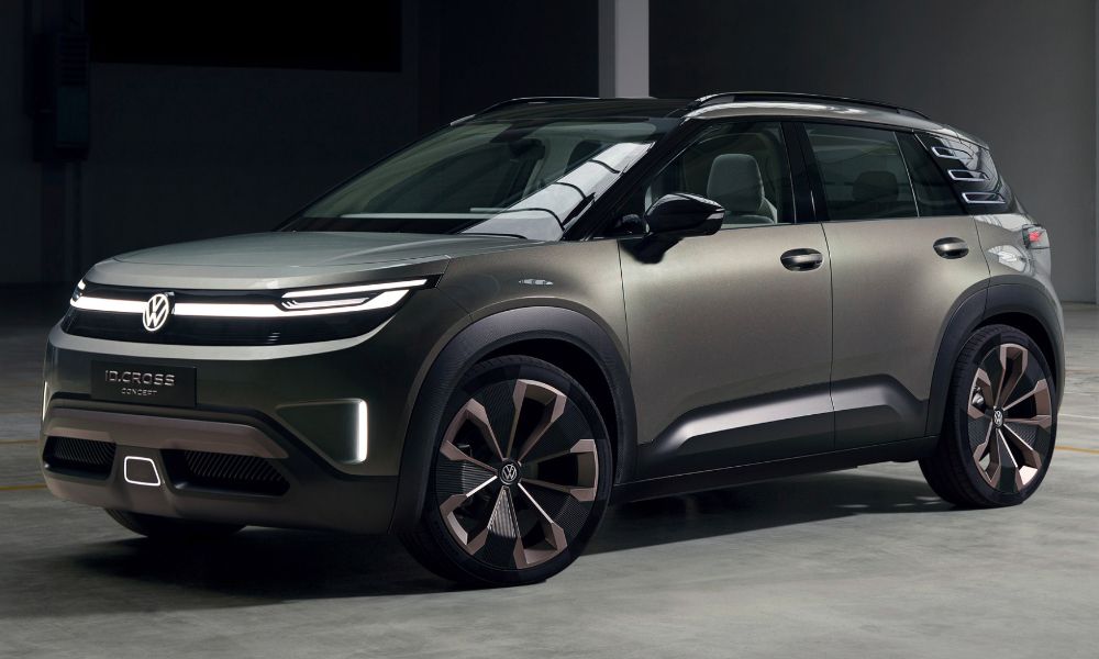 volkswagen id cross concept previews taigun size electric suv iaa 2025 carandbike 5
