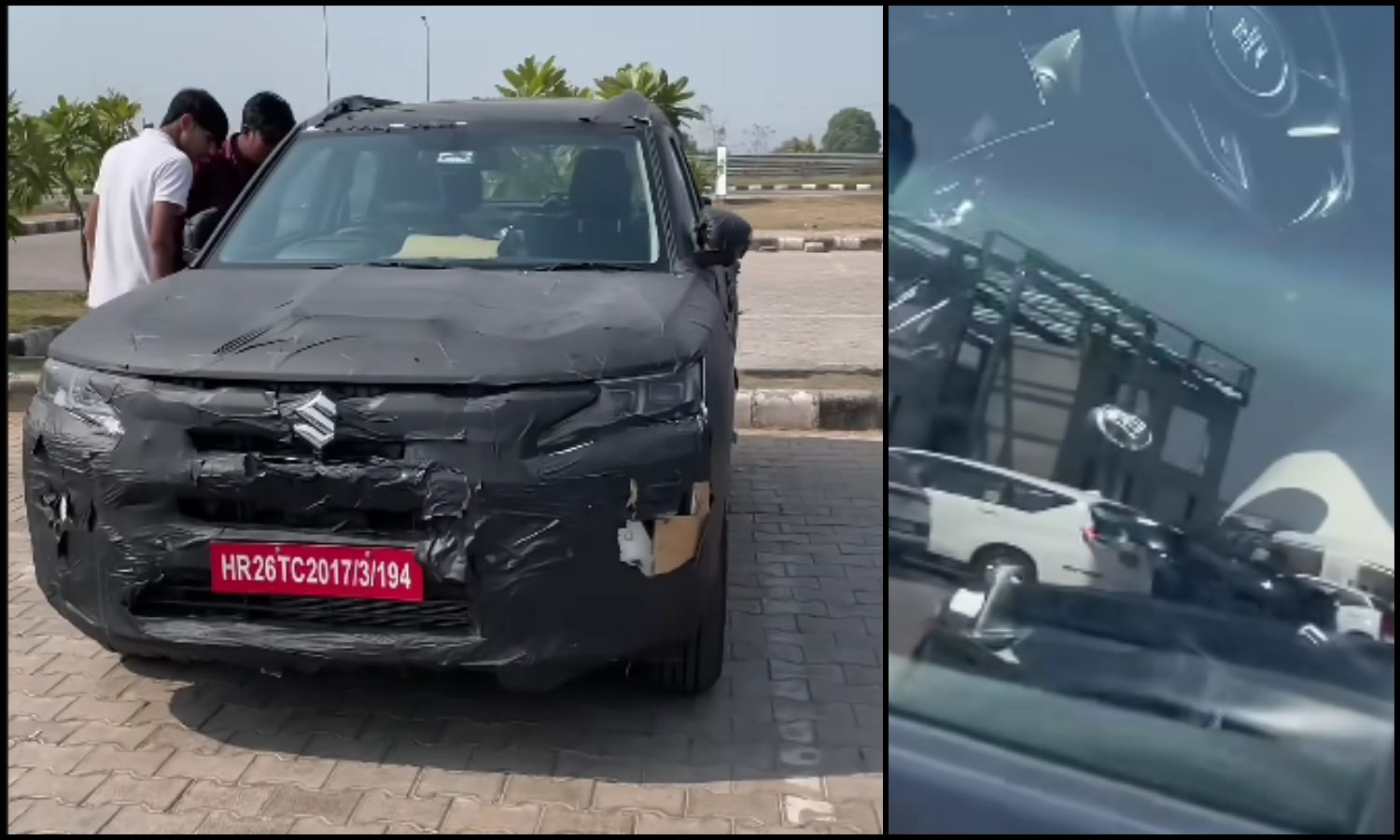 Maruti Brezza facelift spied