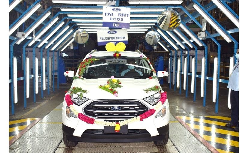 Last Made In India Ford EcoSport Rolls Out Of Tamil Nadu Plant