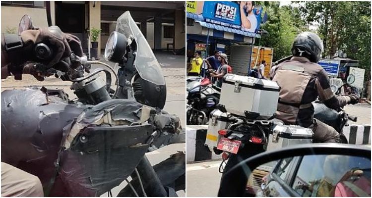 Royal Enfield Himalayan 450 Spotted On Test With Accessories
