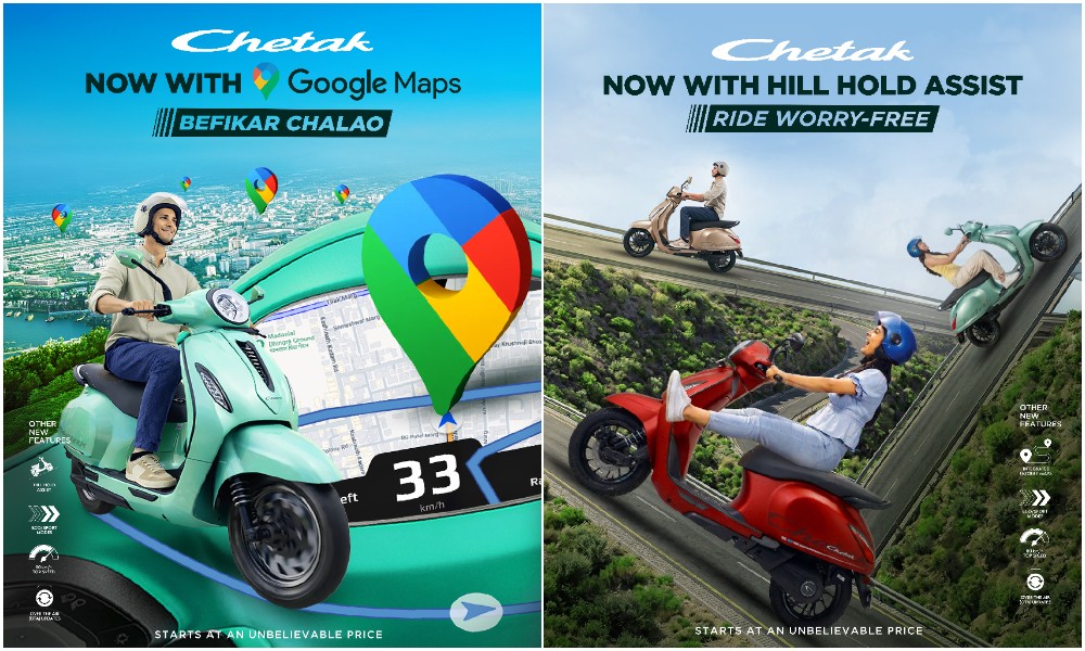 Bajaj Chetak C3501 Gains Google Maps Integration, More Power; Price Hiked To Rs 1.39 Lakh