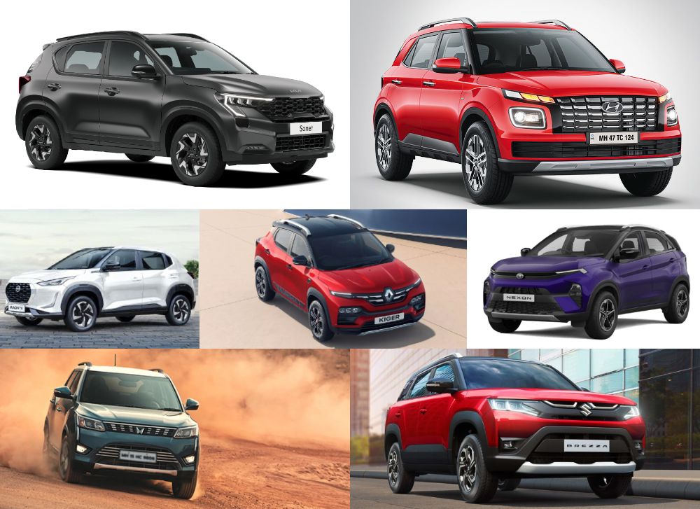 Kia Sonet Facelift vs Rivals: Specifications Comparison