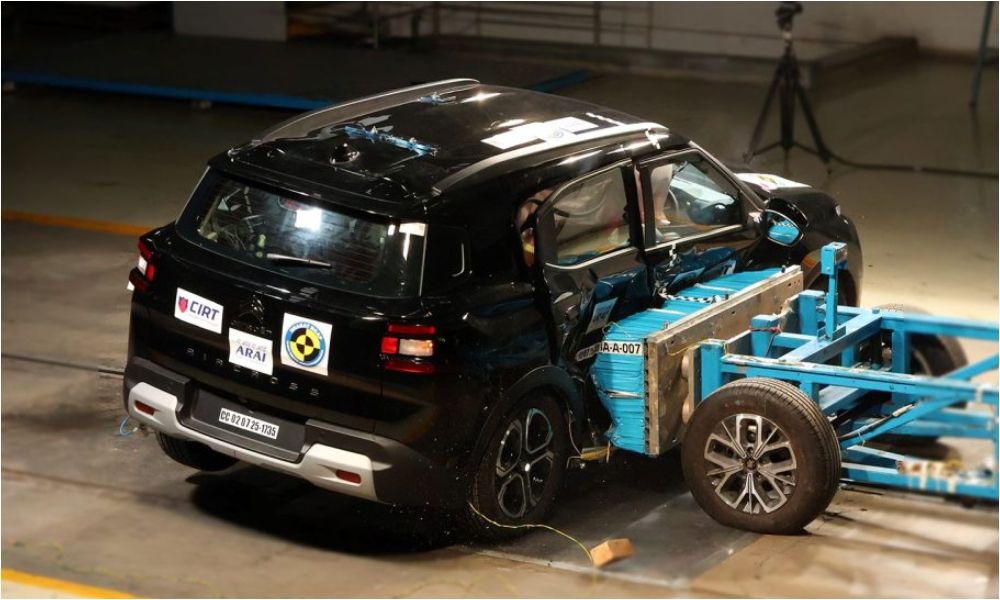 citroen aircross suv bags five stars in bharat ncap crash tests carandbike 4