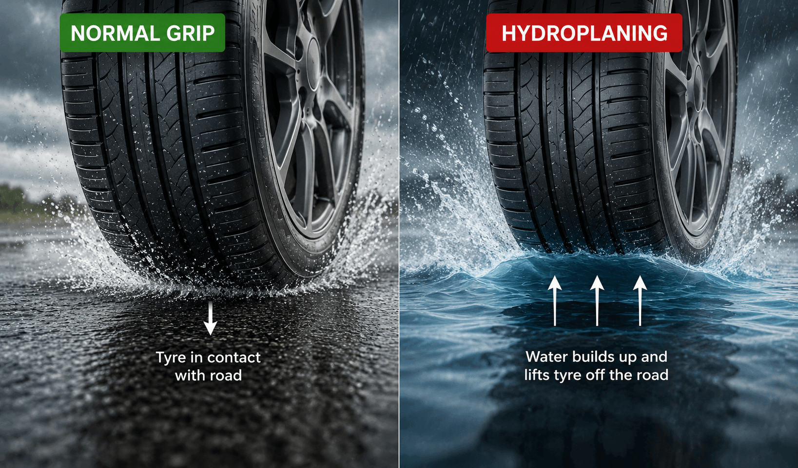 hydroplaning illustration 1