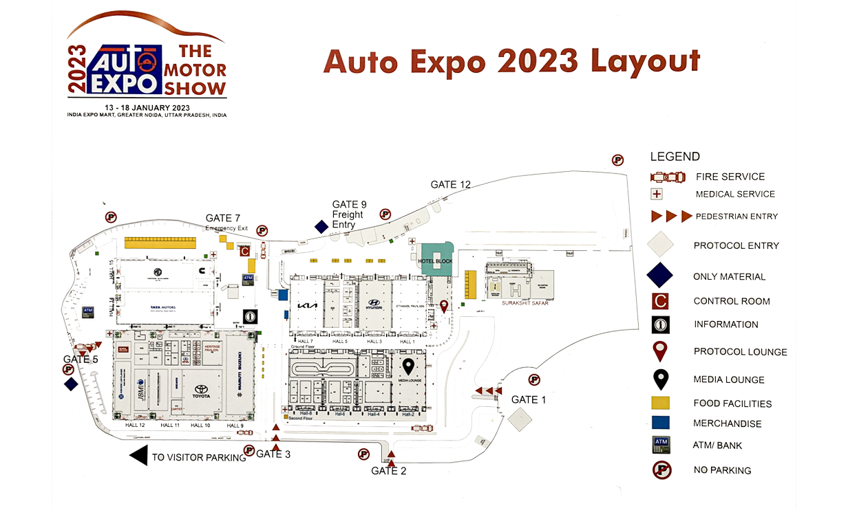 Auto Expo 2023 Layout