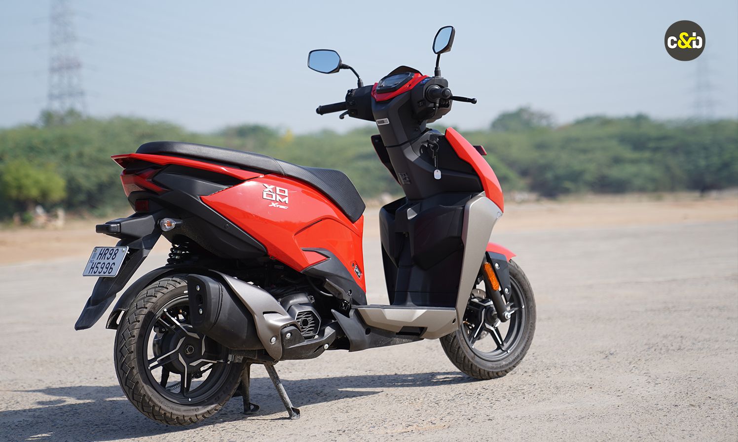 he Hero Xoom 110 rear view