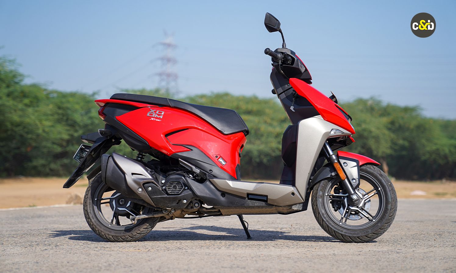 he Hero Xoom 110 side profile