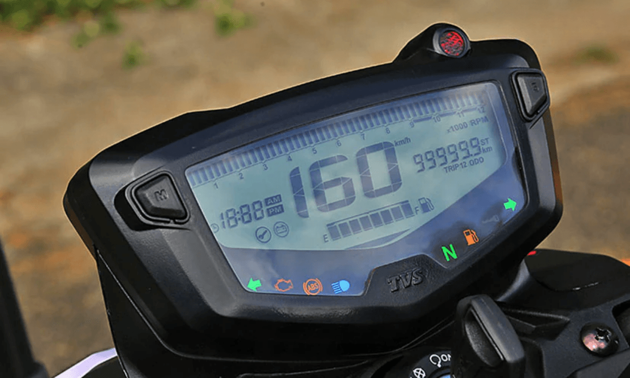 tvs apache rtr 160 4v instrument cluster